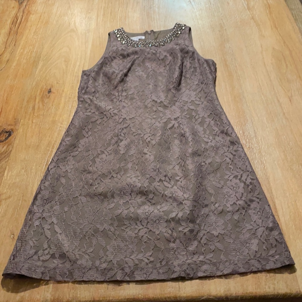 Brown lace dress